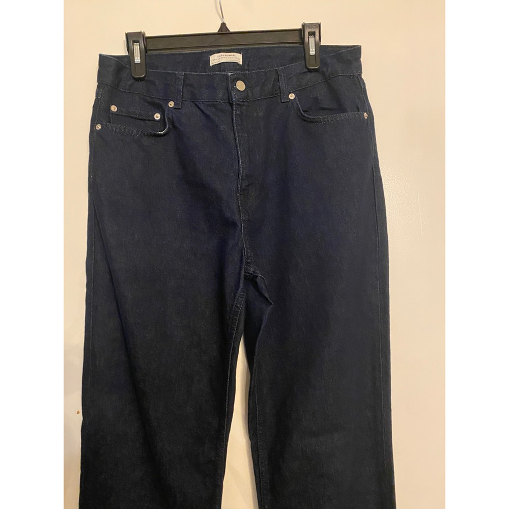 Zara Womens Women Slim Skinny Jeans Blue Pockets Dark Wash High Rise Denim 8 - Picture 3 of 9